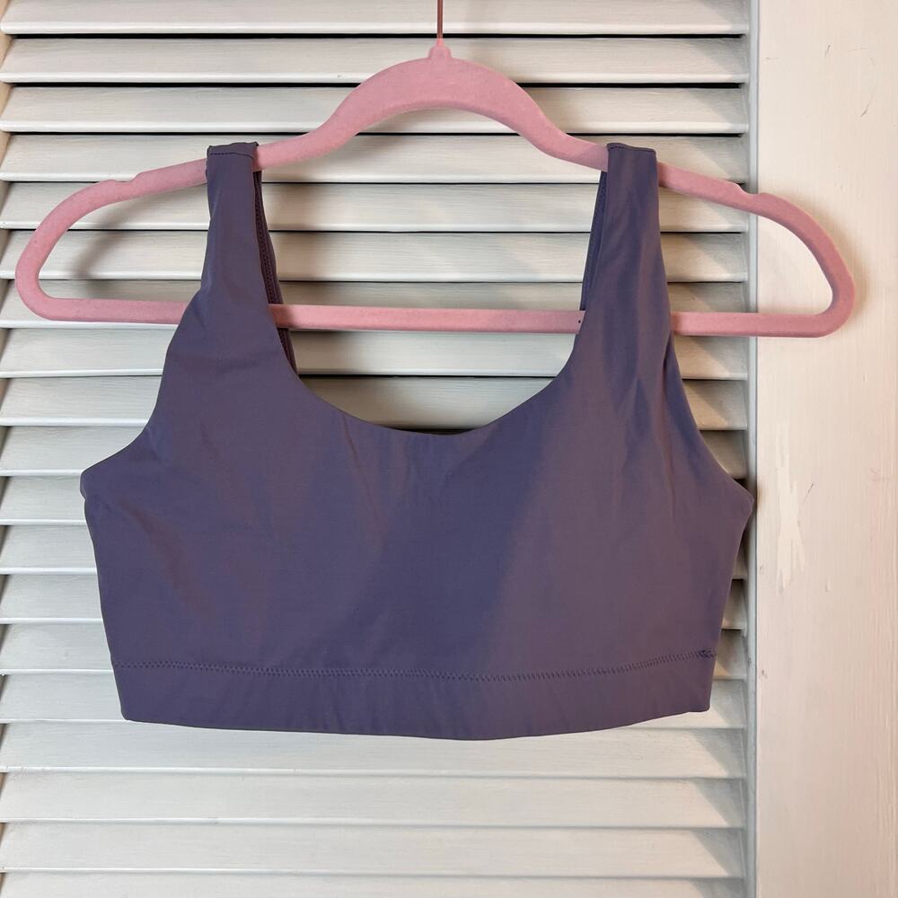 Everlane Perform Bra Purple Gray Women’s Small Minimalist Athleisure Activewear - Picture 4 of 7